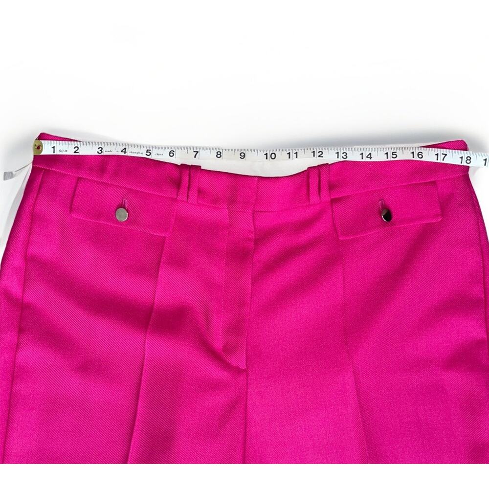 BOSS Womens Slim Fit Talawa Ankle Pants Bright Pink Wool Twill US 16 NWOT $368 - Picture 13 of 16